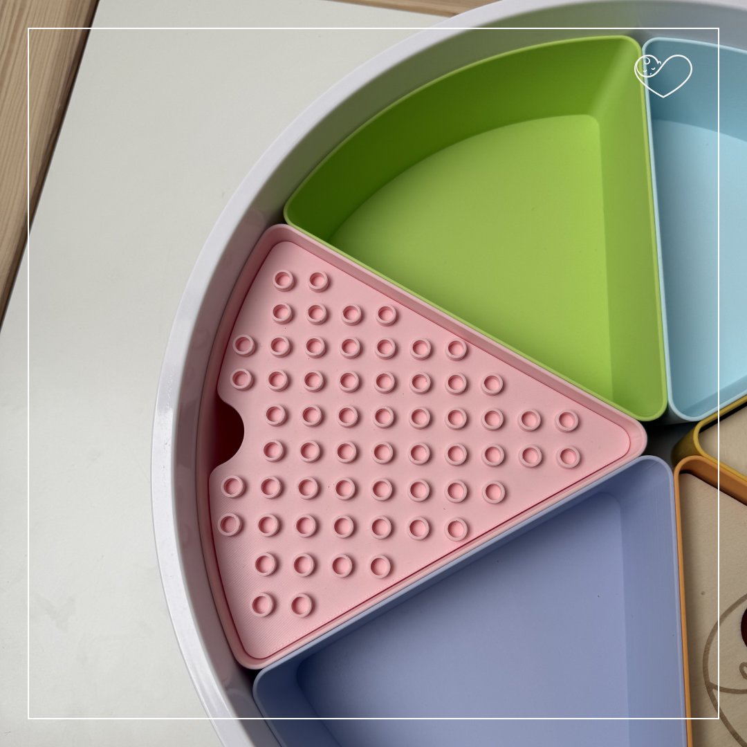 Sensory Tray Sortiereinlage "Bunte Schalen"