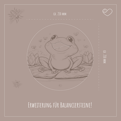 Stapelstein Aktivitätsplatte &quot;Frosch auf Seerose&quot;