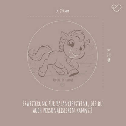 Stapelstein Aktivitätsplatte &quot;Pony&quot;