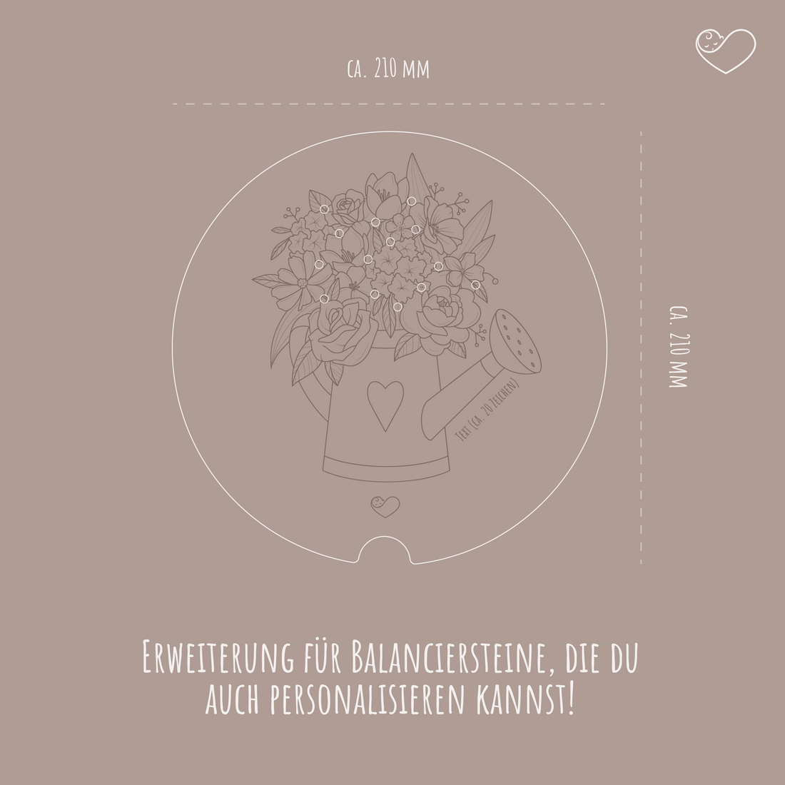 Stapelstein Aktivitätsplatte &quot;Blumen für Mama&quot;