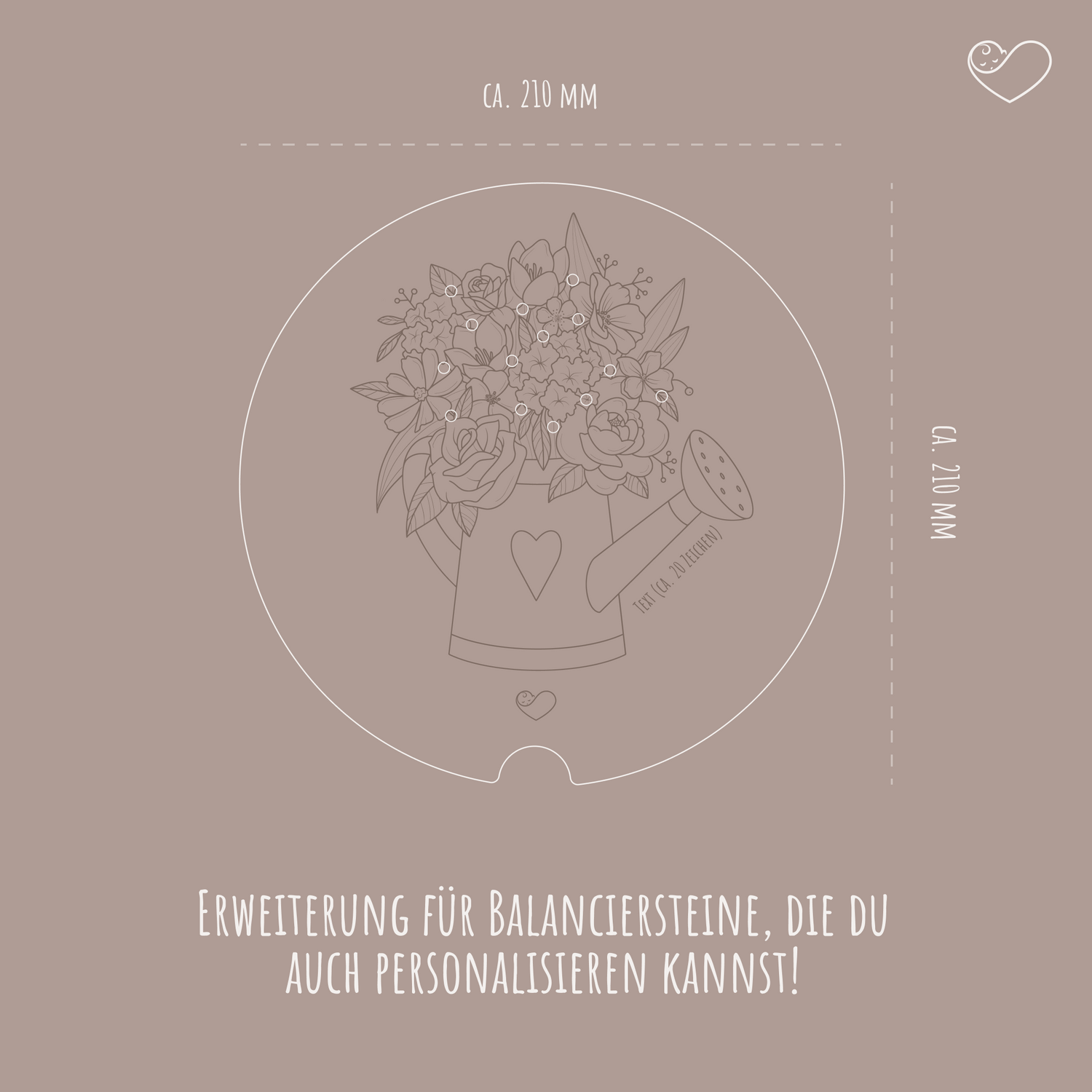Stapelstein Aktivitätsplatte &quot;Blumen für Mama&quot;