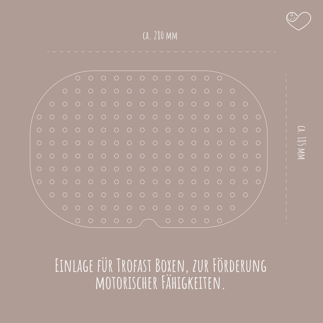 Aktivitätsplatte Trofast &quot;Steckplatte für Mosaikstecker&quot;