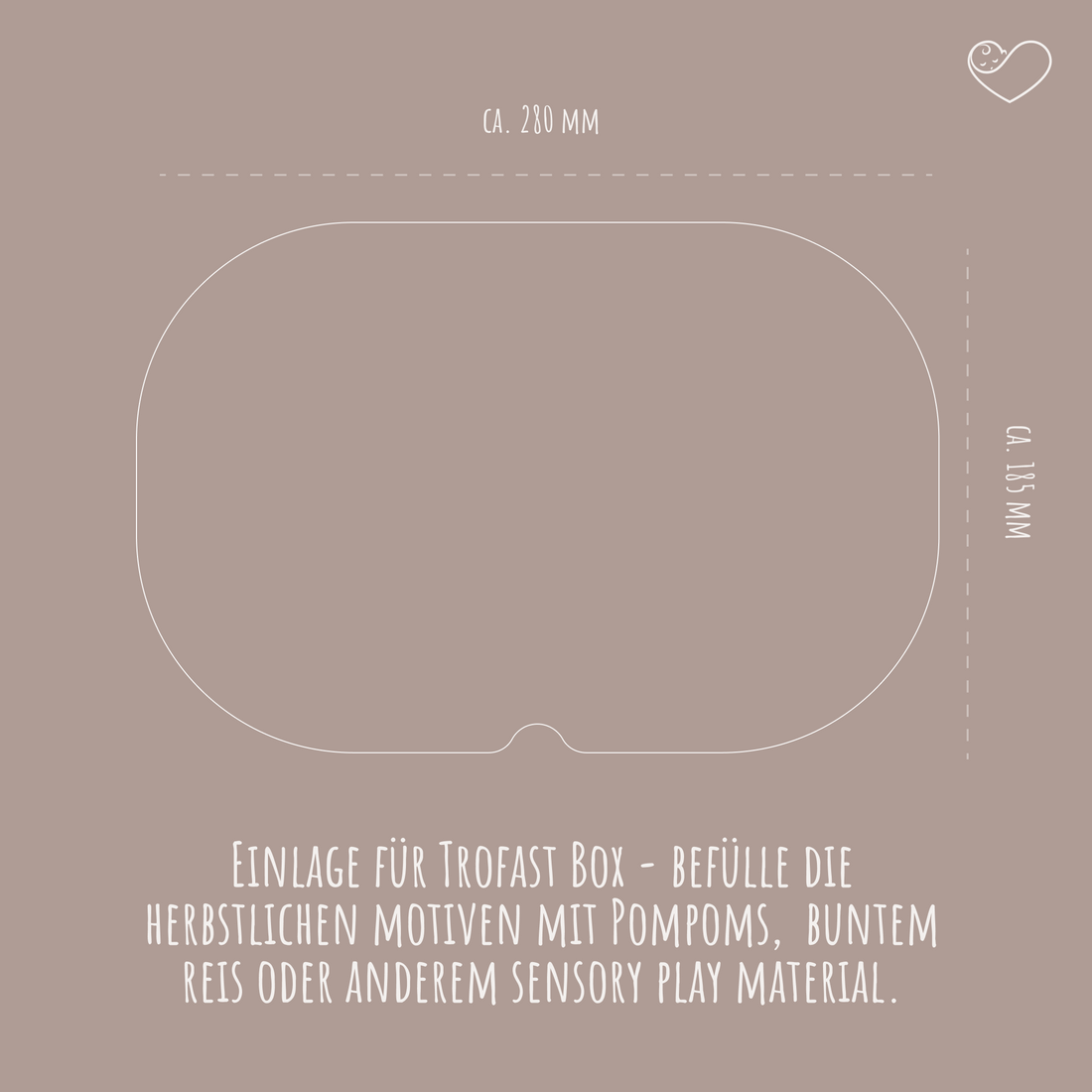 Aktivitätsplatte Trofast &quot;Herbst&quot; Füllformen