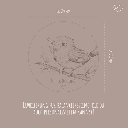 Stapelstein Aktivitätsplatte &quot;Vogelfütterung&quot;