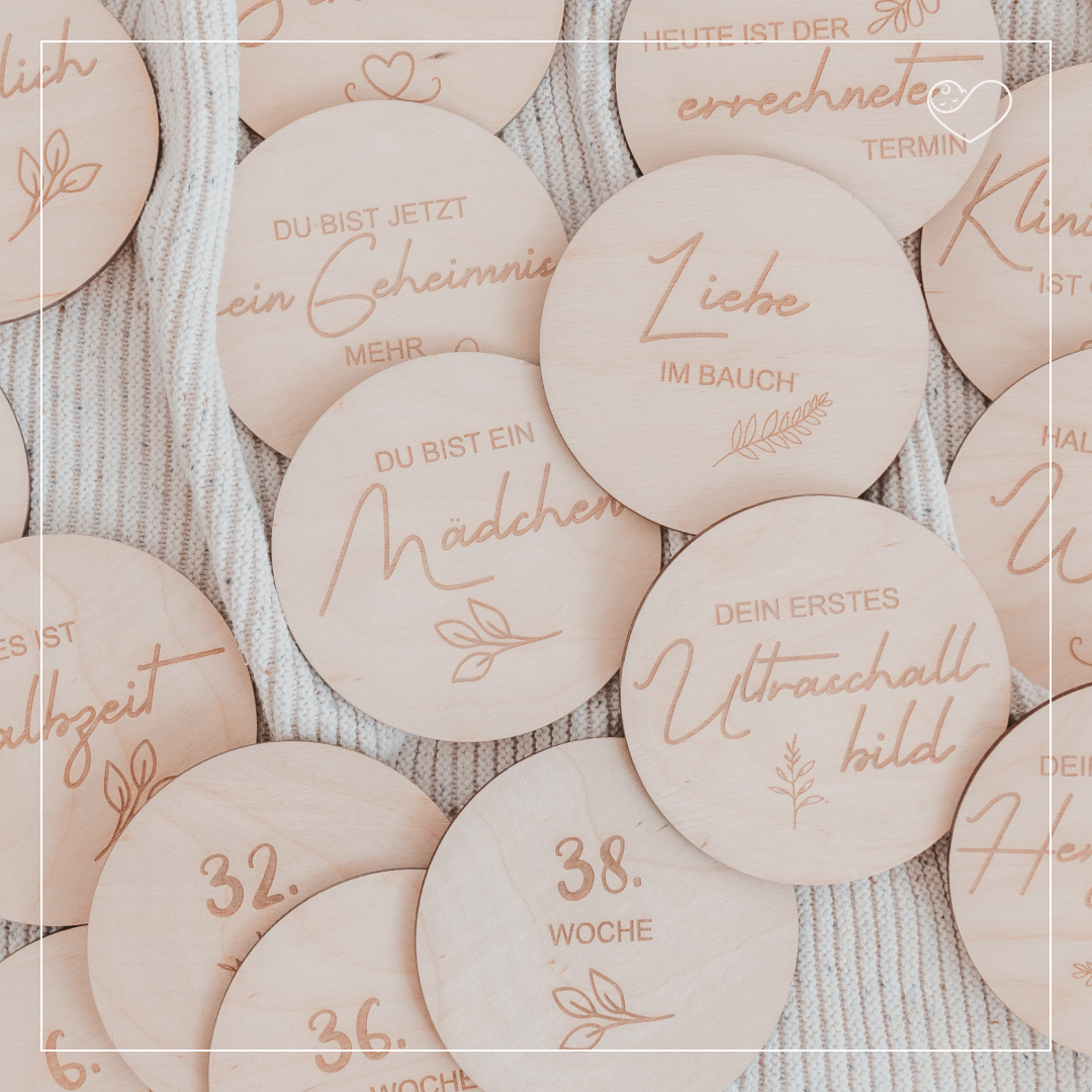 Meilensteinkarten Set &quot;Schwangerschaft&quot;