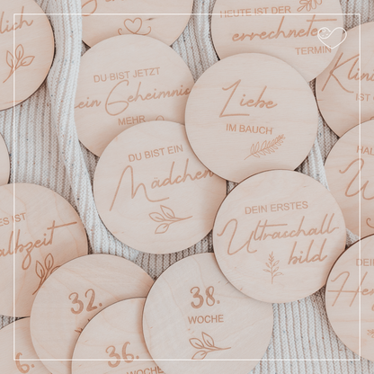 Meilensteinkarten Set &quot;Schwangerschaft&quot;