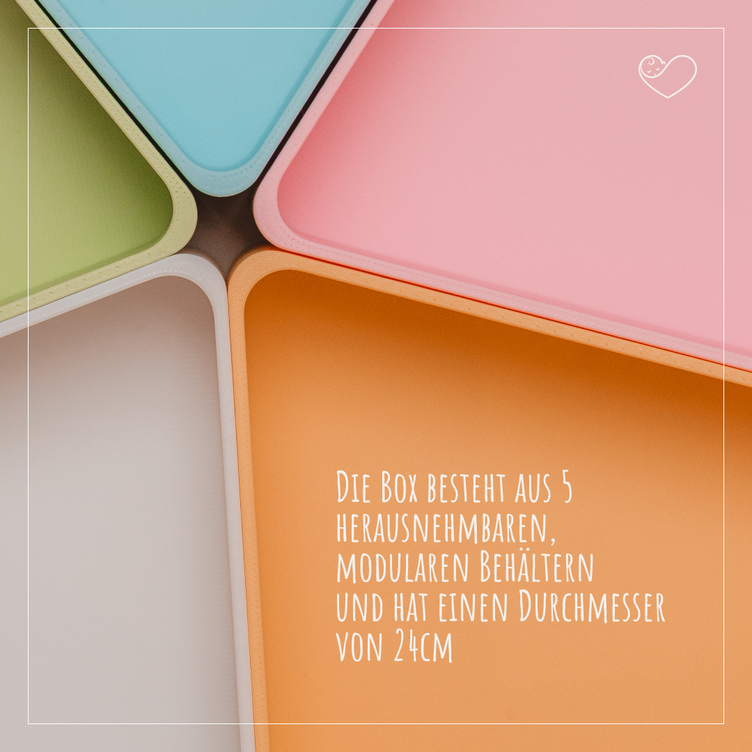 Sensory Play Tray - Farben sortieren (Pastell)