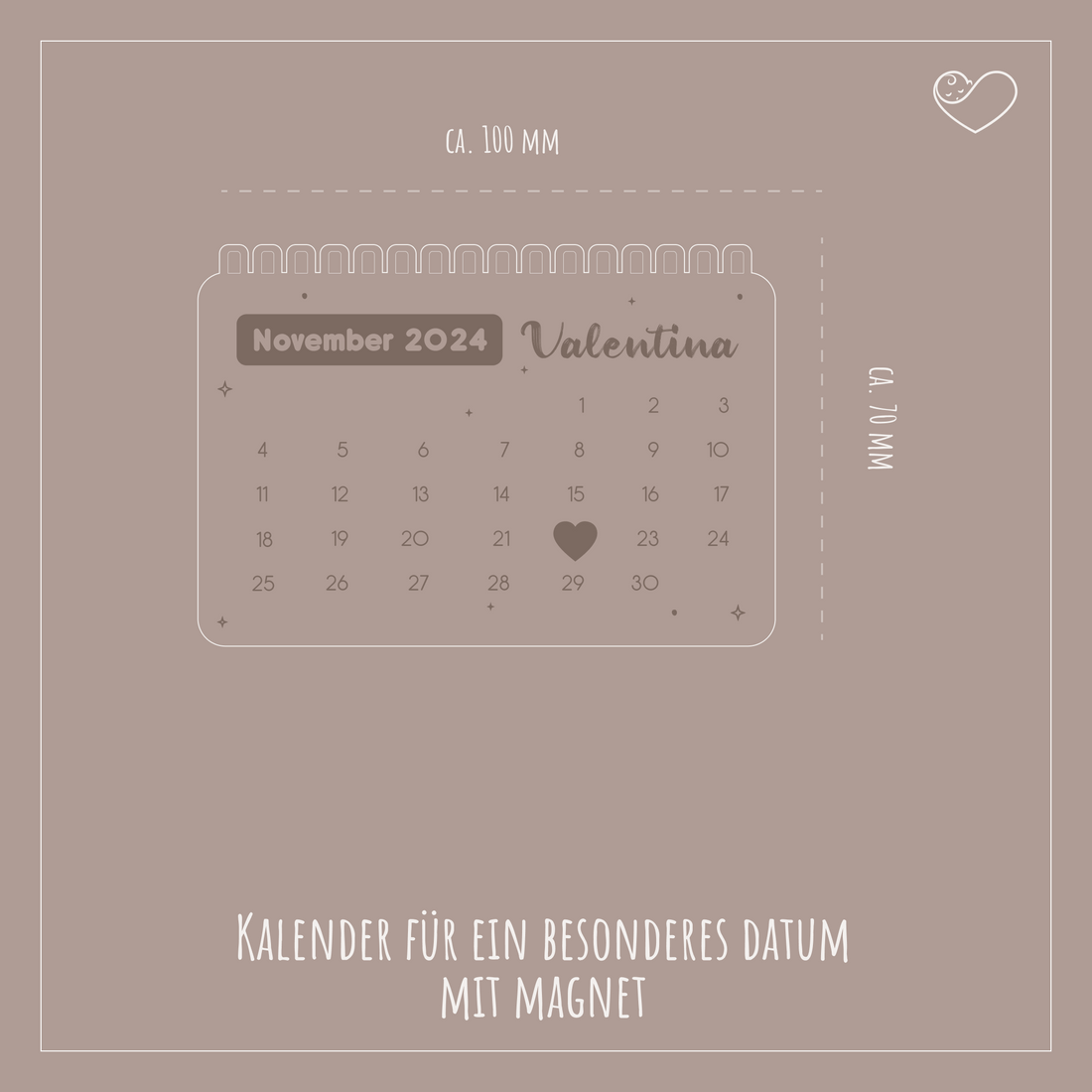 Magnetischer Kalender