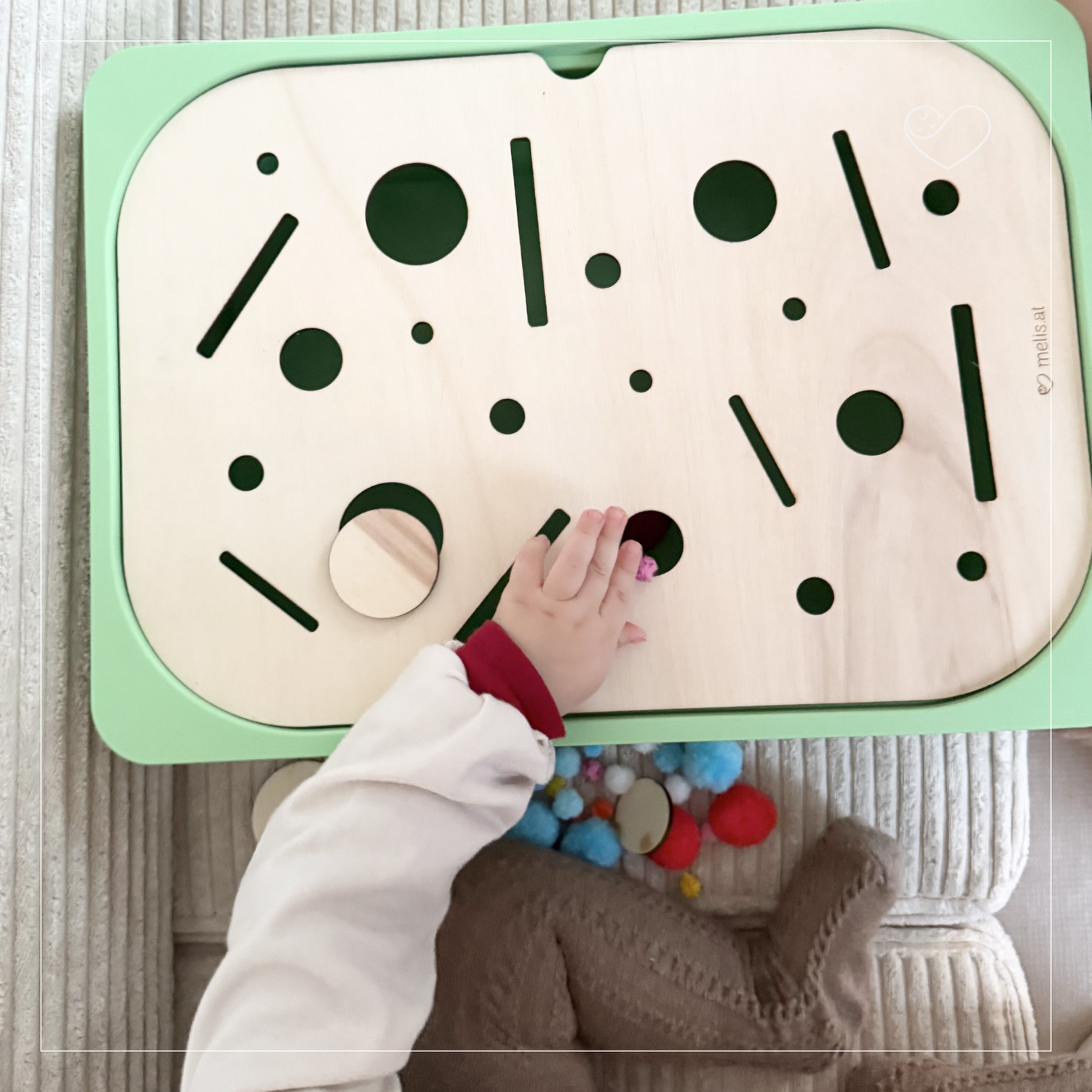 Aktivitätsplatte Trofast "Sensorik-Entdeckerplatte"