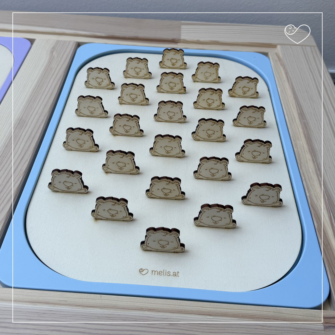 Aktivitätsplatte Trofast &quot;Murmeltier Memory&quot;