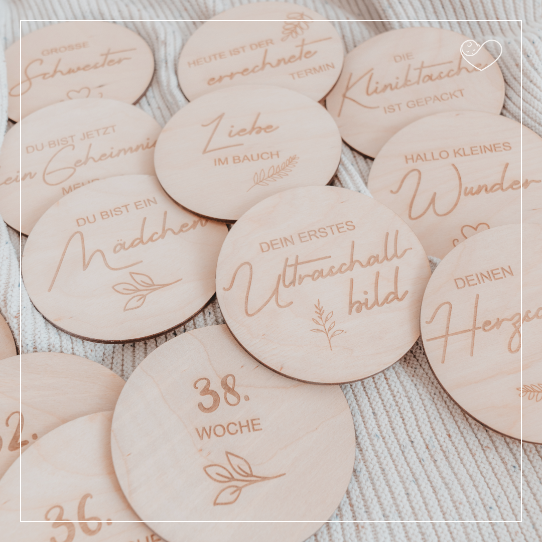 Meilensteinkarten Set &quot;Schwangerschaft&quot;