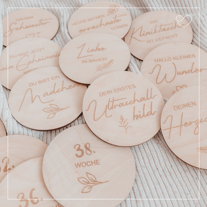 Meilensteinkarten Set &quot;Schwangerschaft&quot;