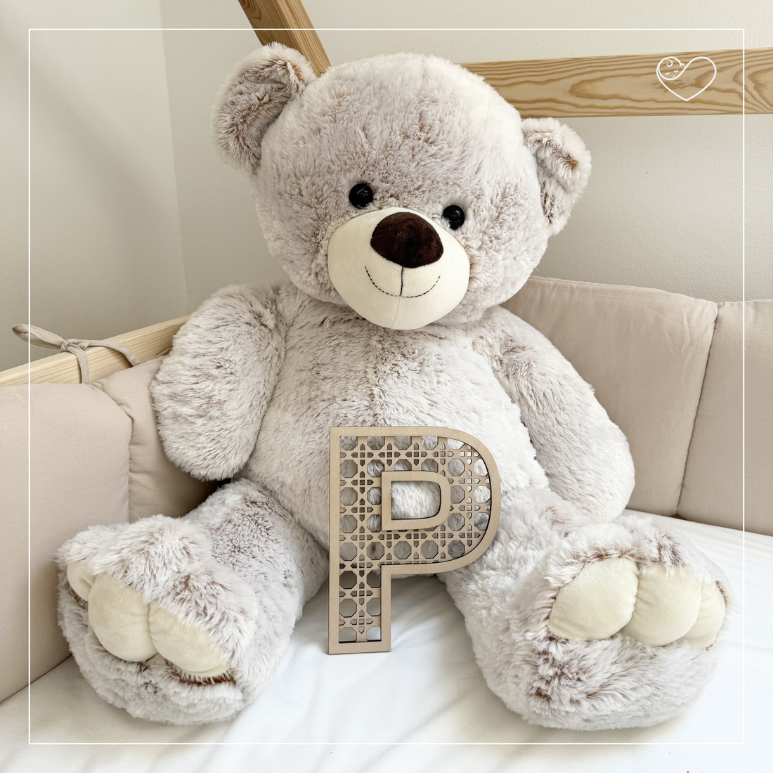 Türschild &quot;Rattan Buchstabe&quot; Personalisiert, A-Z