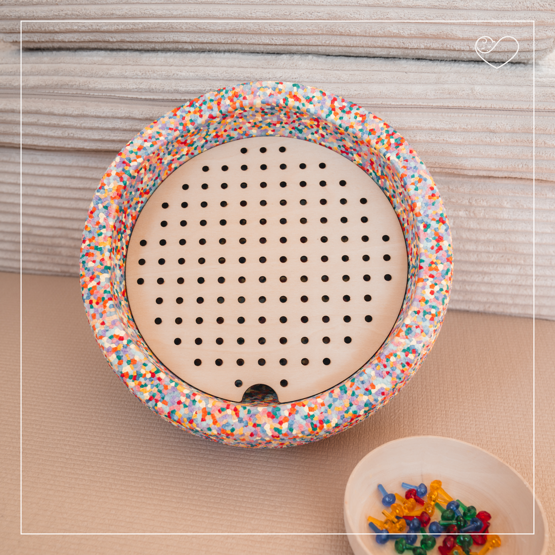 Stapelstein Aktivitätsplatte &quot;Steckplatte&quot; für Mosaiksteine