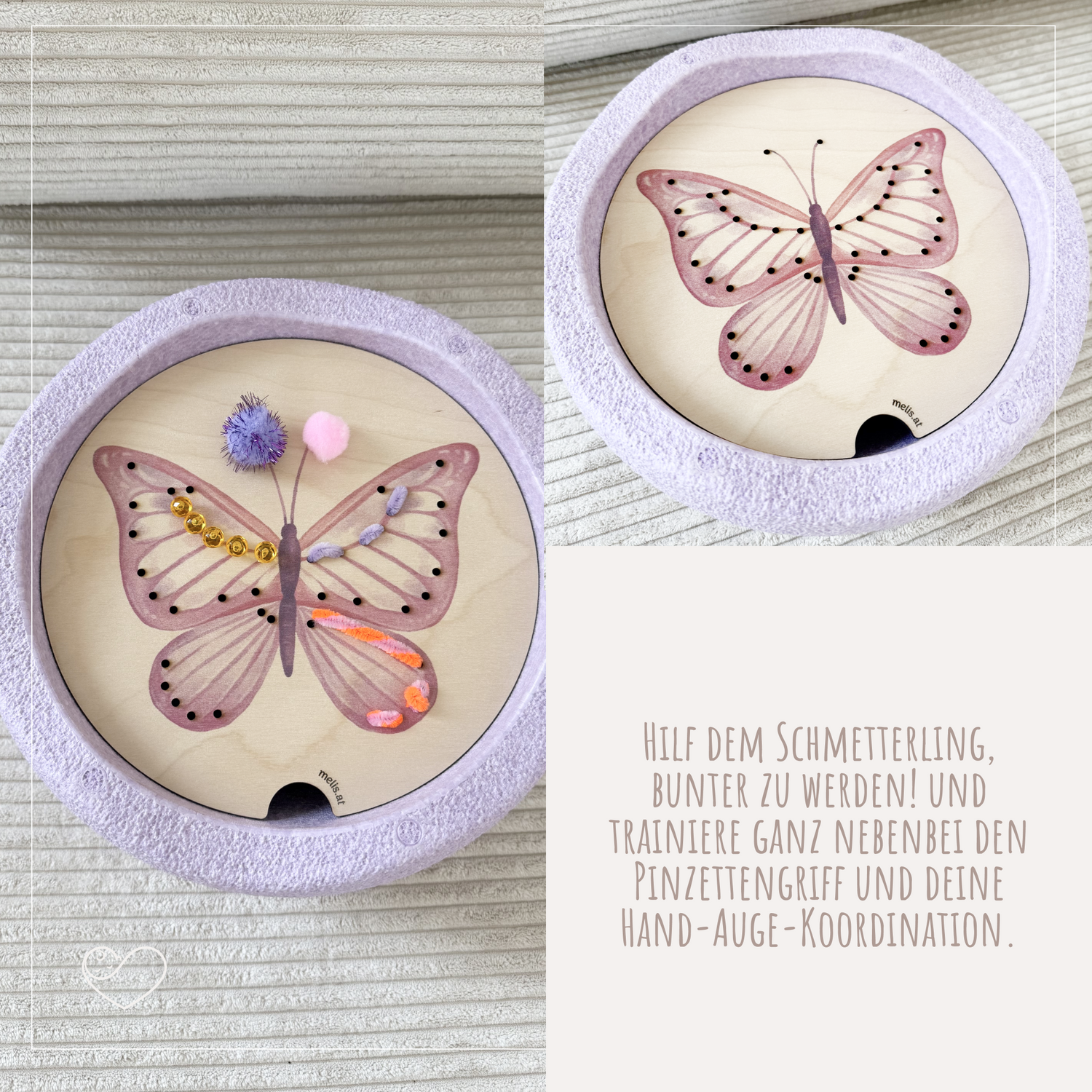 Stapelstein Aktivitätsplatte &quot;Schmetterling&quot;