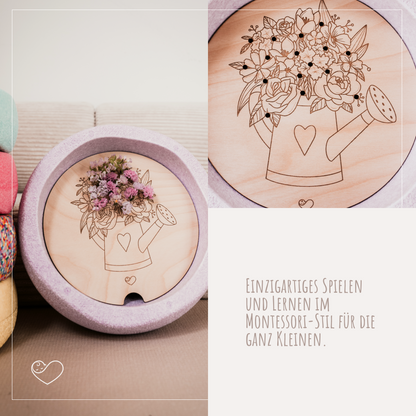 Stapelstein Aktivitätsplatte &quot;Blumen für Mama&quot;