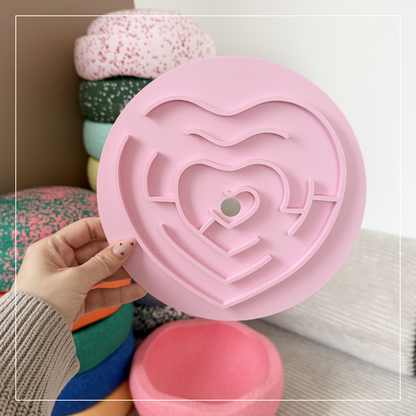 Stapelstein Aktivitätsplatte "Herz Labyrinth"