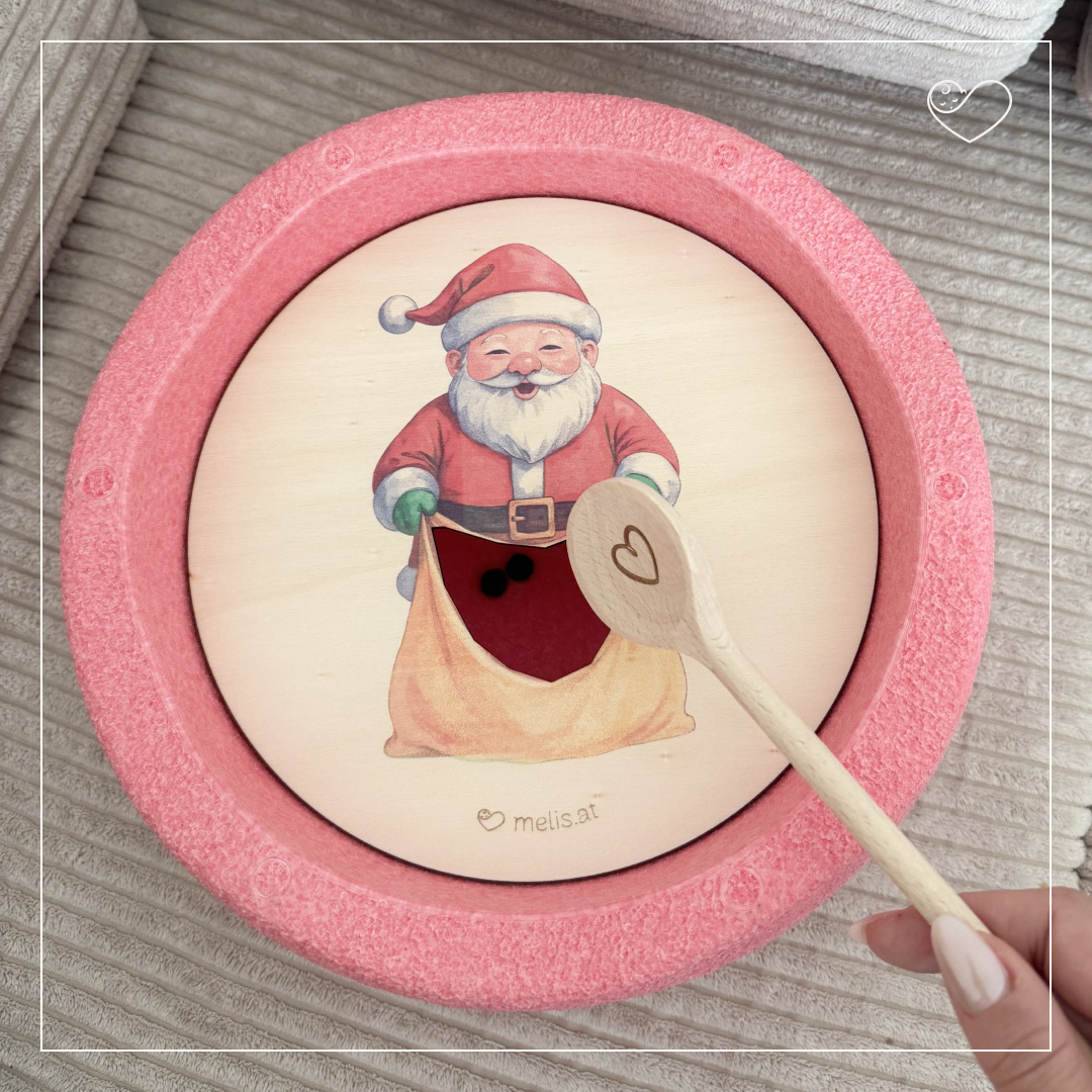 Stapelstein Aktivitätsplatte &quot;Weihnachtsmann&quot;