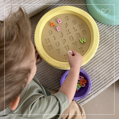 Stapelstein Aktivitätsplatte "Alphabet"