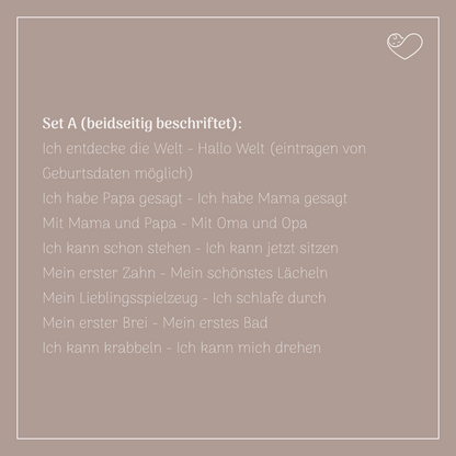 Meilensteinkarten Set "Baby&