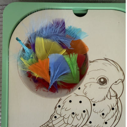 Aktivitätsplatte Trofast "Papagei"