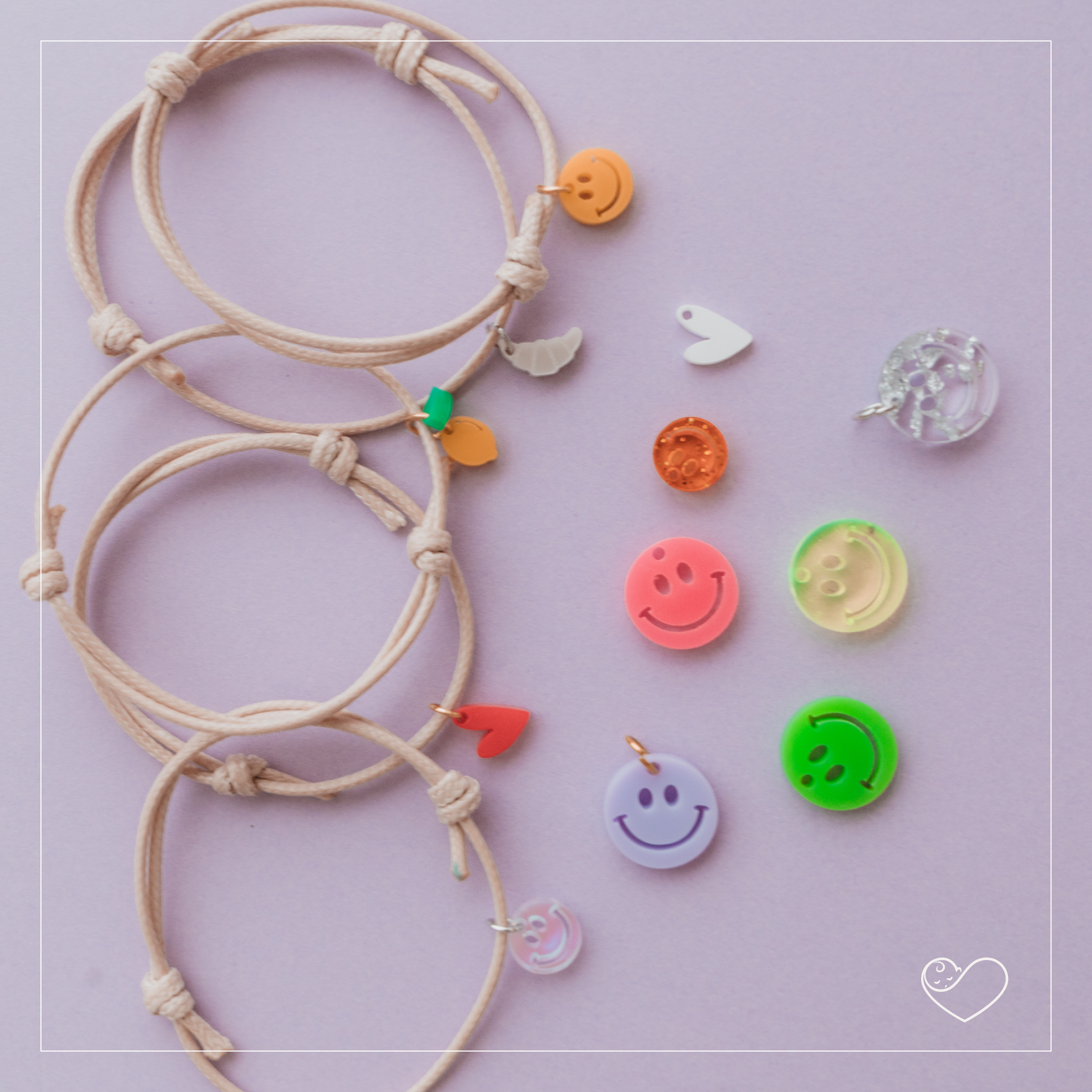 Armband mit Acryl Anhänger