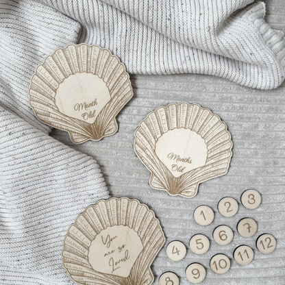 Meilensteinkarten Set &quot;Muscheln&quot;