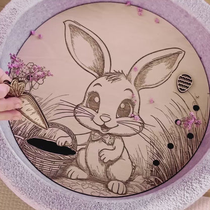 Stapelstein Aktivitätsplatte &quot;Osterhase&quot;